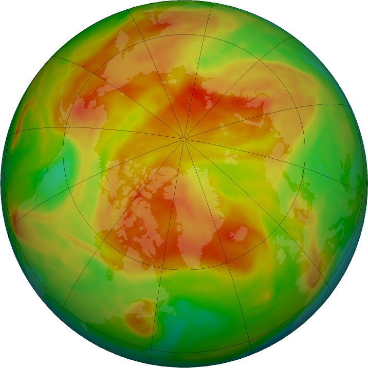Arctic ozone map for 01 May 2018